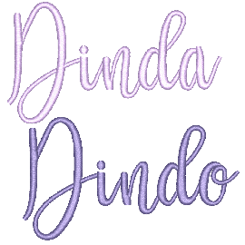 Matrizes de bordado Dinda e Dindo