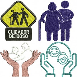 Matrizes de bordado Cuidador de Idosos