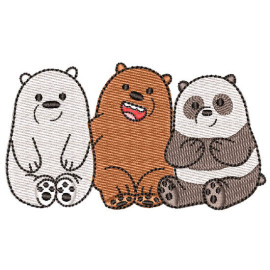 Matriz de bordado We Bare Bears